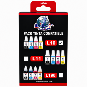 Tinta Pack Compatible Canon L10 para Impresoras G6010, G6011, G5010, G5011